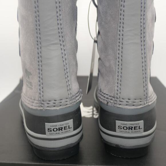 NEW Sorel Joan of Artic Snow Winter Waterproof Boots Leather Gray Youth Girl's 1 - Picture 5 of 8
